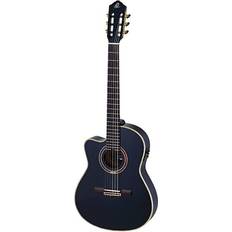 Ortega RCE138 Guitare électro-classique Noir brillant housse)