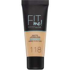 Fit me matte + poreless foundation Maybelline Fit Me MATTE PORELESS foundation #118-nude