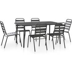 vidaXL 44263 Patio Dining Set, 1 Table incl. 6 Chairs