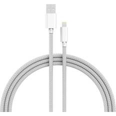 Sleeved cable white Havit MFi USB A-Lightning 1m