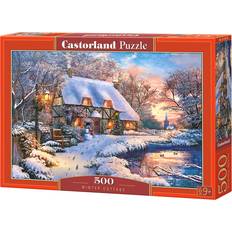 Castorland Pussel Castorland Winter Cottage 500 Bitar