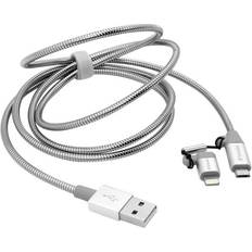 Verbatim USB A-USB B Micro/Lightning 1m