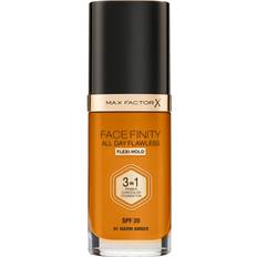 Max Factor Maquillage de Base Max Factor Facefinity All Day Flawless fond de teint 3 en 1 #W91-warm ambre