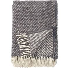 Klippan Yllefabrik Velvet Blankets Grey (200x130cm)