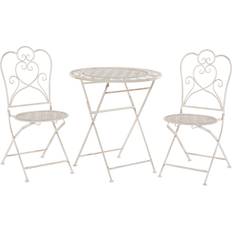 Beliani Trieste Ensemble de Bistrot, 1 Table incluse 2 Chaises