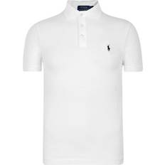 Slim Pikéskjorter Polo Ralph Lauren Slim Fit Stretch Mesh Polo Shirt - White