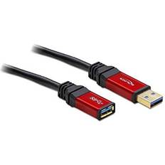 USB A-USB A Kabel DeLock Premium USB A - USB A M-F 3.0 1m