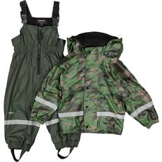 Camouflage Regenbekleidung Tuxer Hobbit Set - Green-Camo