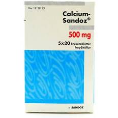 Calcium sandoz Calcium 500mg 100 stk