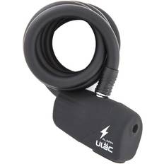 Oui Antivols de Vélo Uläc Antivol câble vélo spiral à clé avec support et alarme P2R Noir