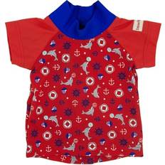 1-3M UV-gensere ImseVimse Swim & Sun T-shirt - Red Marine