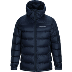 Peak Performance Frost Down Hooded Jacket - Navy Blue