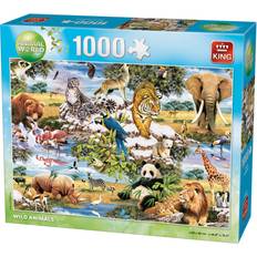 King Animals World Wild Animals 1000 Pieces