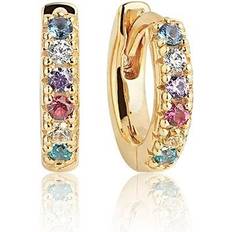 Sif jakobs ellera creoler Sif Jakobs Ellera Piccolo Earrings - Gold/Multicolour