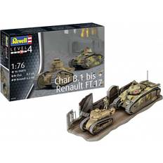 1:76 (00) Modelbouwkits Revell 1/76 Char B.1 bis & Renault FT.17