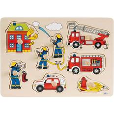 Puzzles à Boutons Goki Puzzle à boutons Pompiers 8 éléments