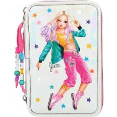 Weiß Federtaschen Top Model Triple Pencil Case Dance