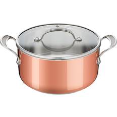 Stål med silikonebelægning Øvrige gryder Tefal Jamie Oliver Triply Copper med låg 24cm