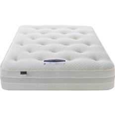 Double bed with mattress Silentnight 1200 Pocket Double White Coil Spring Matress 135x190cm