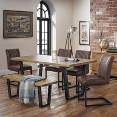 Julian Bowen Brooklyn Dining Set 98x180cm 6pcs