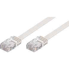 Netwerkkabel - Plat Kabels Goobay Flat U/UTP Cat5e RJ45