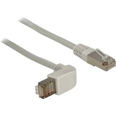 DeLock Nätverkskablar - RJ45-RJ45 DeLock S/FTP Cat5e RJ45 (angled) 1m