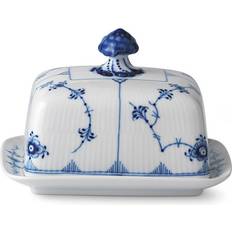 With Handles Butter Dishes Royal Copenhagen Blue Fluted Plain Butter Dish