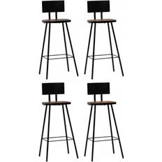 Wood Outdoor Bar Stools vidaXL 245391 4-pack