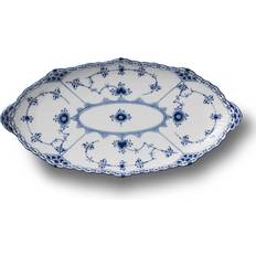 Royal Copenhagen Blue Fluted Half Lace Serving Dish