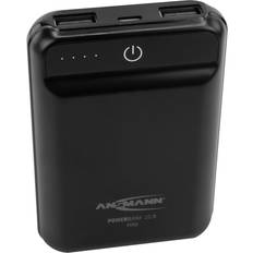 Ansmann Powerbank Batterie e Caricabatterie Ansmann 10.8 Mini Batteria Portatile Nero Polimeri di Litio (LiPo) 10000 mAh