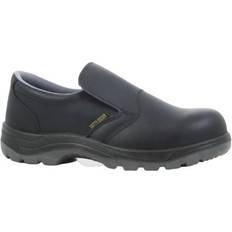 Chaussures de travail Safety Jogger S3 Chaussures de Sécurité Hommes avec Embout en Acier X0600 Chaussure de Travail Antidérapante Femmes, Sabot de Sécurité en Cuir, Antibactérien, Résistant à l’Eau, Noir