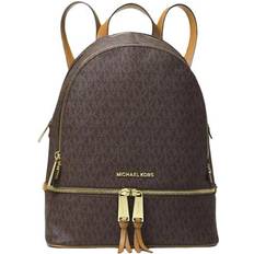 Michael Kors Women Backpacks Michael Kors Rhea Medium Logo Backpack - Brown