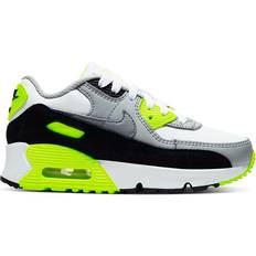 Nike Air Max 90 LTR PS - White/Light Smoke Grey/Volt/Particle Grey