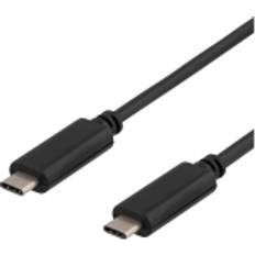 USB-kabel Kabler Deltaco USB C - USB C 2.0 0.5m