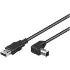 MicroConnect USB A - USB B (angled) 2.0 3m