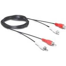 Cable RCA Cables Goobay 2RCA - 2RCA M-F 2.5m