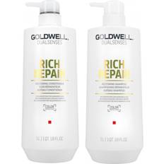 Dry Hair Gift Boxes & Sets Goldwell Dualsenses Rich Repair Restoring Duo 2x1000ml