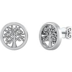 Smykkekæden Tree of Life Earrings - Silver