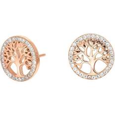 Joanli Nor Caia Earrings - Rose Gold/Transparent