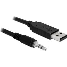 3,5 mm USB Kabler DeLock 3 pin 3.5mm-USB A 1.8m