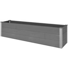 vidaXL High Garden Singer 200x50x54 cm Gray 40x200x40cm