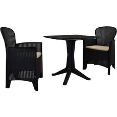 vidaXL 276161 Caféset, 1 Bord inkl. 2 Stolar