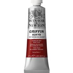 Winsor & Newton Griffin Alkyd Fast Drying Oil Colour Cadmium Red Deep Hue 37ml