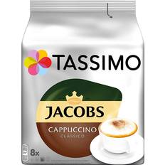 Végétarien Cafés Tassimo Jacobs Cappuccino Classico 264g 80pcs 5Paquet