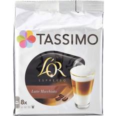 Tassimo K-cups & Coffee Pods Tassimo L'Or Latte Macchiato 118.4g 16pcs 5pack