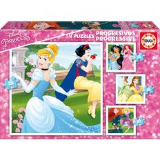 Rompecabezas Educa Puzzle Progresivo Princesas Disney 12-16-20-25pz