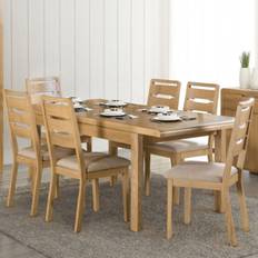 Oak Dining Sets Julian Bowen Curve Dining Set 90x200cm