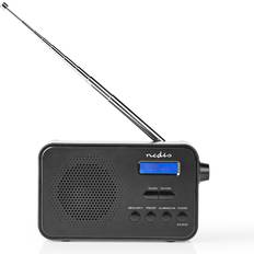 8.0 h Radiot Nedis DAB+ Radio 1.3 Inch Mustasininen Näyttö