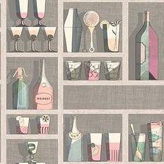 Cole & Son Cocktails Wallpaper Fornasetti Senza Tempo Roll Pastel