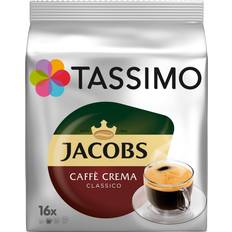 Tassimo Bevande Tassimo Jacobs Caffé Crema Classico 16pcs 1Pacco